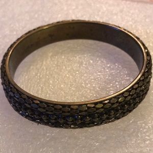 Mesh brass bangle